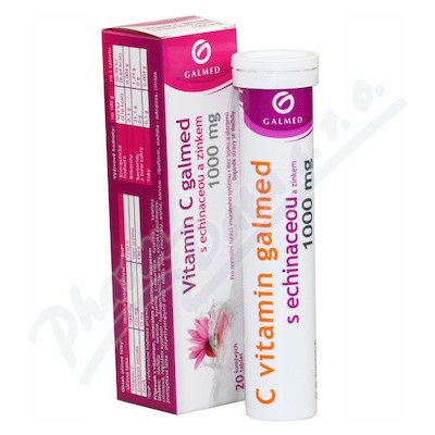 Galmed Vitamin C 1000 mg echinacea eff.tablet 20 – Zboží Mobilmania