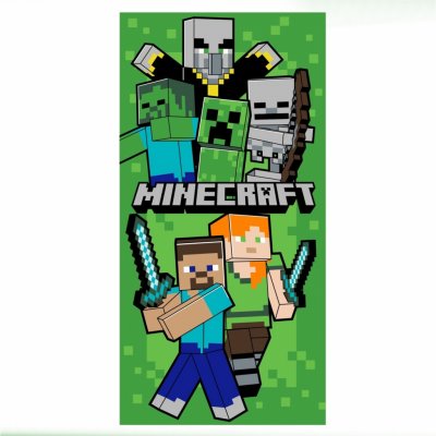 Jerry Fabrics Osuška Minecraft Lets Survive 70 x 140 cm – Sleviste.cz