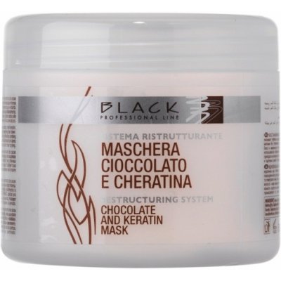 Black Chocolate And Keratin Mask keratinová maska na poškozené vlasy 500 ml