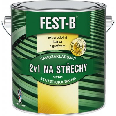 Barvy A Laky Hostivař FEST-B S2141, antikorozní nátěr na železo 0280 hnědý, 2,5kg – Sleviste.cz