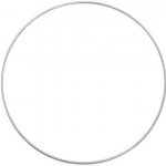 Kovový kruh na lapač snů 40 cm, stříbrný – Zboží Dáma