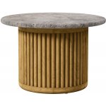 Tribu Odkládací stolek Otto Tribu kulatý 48x32 cm travertine – Hledejceny.cz