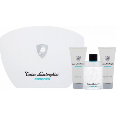 Lamborghini Essenza EDT 125 ml + balzám po holení 150 ml + sprchový gel 150 ml dárková sada – Zboží Mobilmania