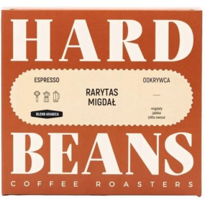 Hard Beans Coffee Tvrdá káva Beans Delicacy Almond Espresso zrnková 250 g – Hledejceny.cz