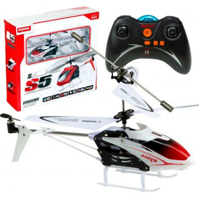 Syma RC mini vrtulník S5 3CH IR RTF bílý 1:1 – Zboží Mobilmania