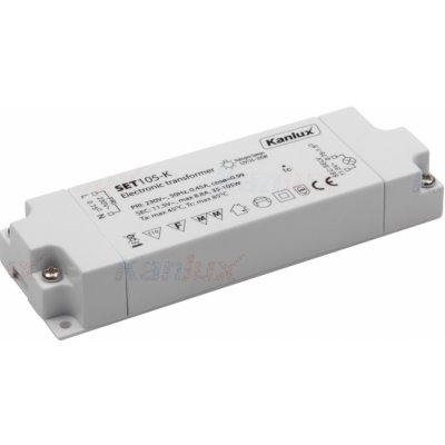 Transformátor elektronický Kanlux SET105-K 230/12VAC 35-105W 01426 – Hledejceny.cz