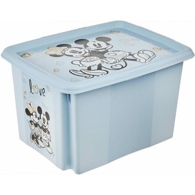 10 BOX ÚLOŽNÝ S VÍKEM MICKEY 30L PLAST – Hledejceny.cz
