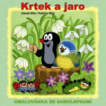 Krtek a jaro omalovánky čtverec