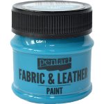 Pentart Barva na kůži a textil 50 ml tyrkysově modrá – Zboží Dáma