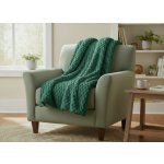 Mybesthome Přehoz na křeslo - sedačku FLANELA zelená 70x160 cm – Zboží Dáma
