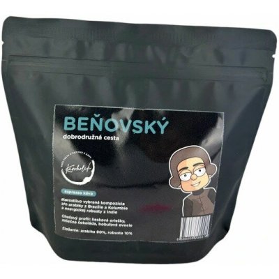 KÁVOHOLIK Káva Beňovský Espresso A/R 90/10 zrnková 250 g – Hledejceny.cz