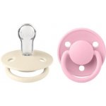 Bibs De Lux silikon Ivory baby pink 2 ks – Hledejceny.cz