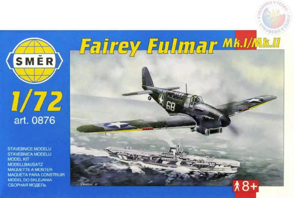 Směr Letadlo Fairey Fulmar Mk.I II 1:72