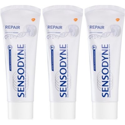 Sensodyne Repair & Protect Whitening zubní pasta 3 x 75 ml
