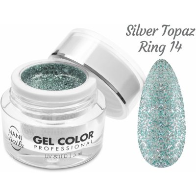 NANI UV/LED gel Glamour Twinkle Silver Topaz Ring 5 ml – Hledejceny.cz