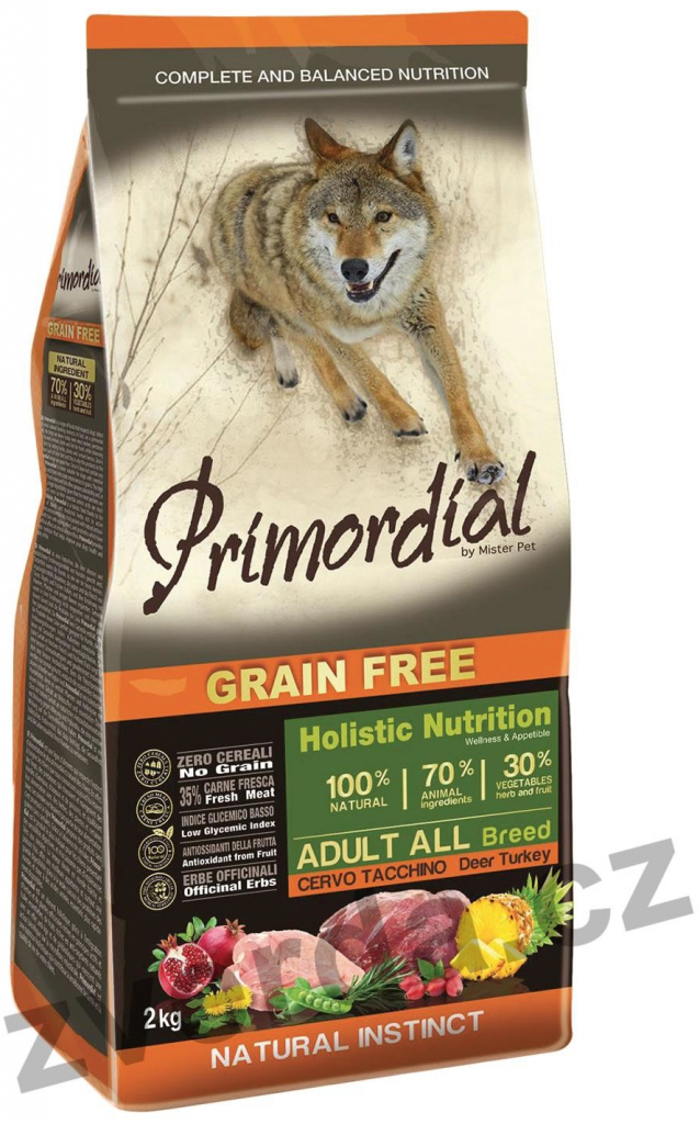 Primordial Adult Grain Free Deer and Turkey 12 kg