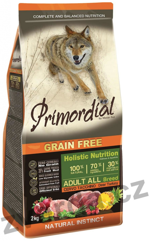 Primordial Adult Grain Free Deer & Turkey 12 kg