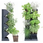 Prosperplast MINI CASCADE IO1W200S433 Vertikální květináče s nůžkami na bylinky antracit – Zboží Dáma