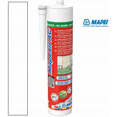 MAPEI Mapesil AC 100 silikonový tmel 310g bílý – Zboží Mobilmania