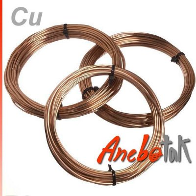 Měděný drát surový měkký, 0,9 mm (10 m) – Zboží Dáma