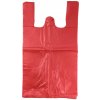 Nákupní taška a košík Mikrotenová taška nosnost 10 kg 53x30x15 červená 100 ks