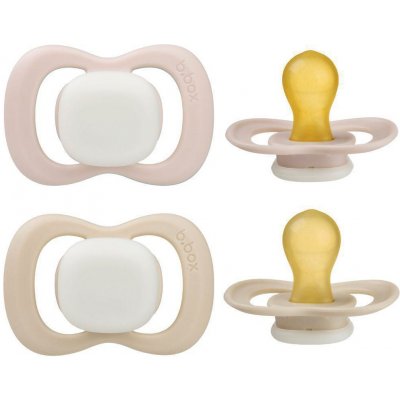 b.box dudlíky přírodní kaučuk Glow blush/latte 2ks – Zboží Mobilmania