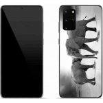 Pouzdro mmCase Gelové Samsung Galaxy S20 Plus - černobílí sloni