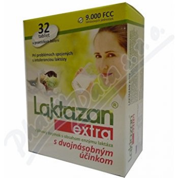 Gelda Laktazan enzym laktáza s příchutí máty 32 tablet