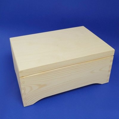 Dřevěná truhla - ROVNÉ VÍKO (30cm x 20cm x 13,5cm)