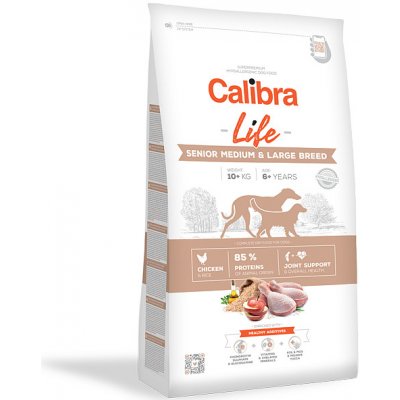 Calibra Dog Life Senior Medium & Large Chicken 2 x 12 kg