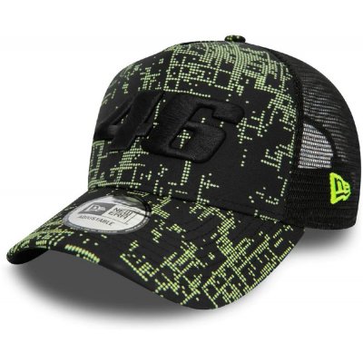 VR46 9Forty AF Trucker AF Trucker FW Poly AOP Black – Zboží Mobilmania