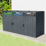 BestBerg BBTS-MK3 1,9 m² 240 x 80 x 122 cm antracit – Zboží Dáma