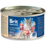 Brit Premium by Nature Cat Chicken with Beef 200 g – Hledejceny.cz
