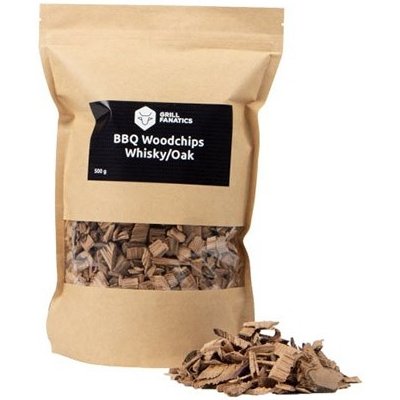 Grill Fanatics Whisky/Dub dřevěná štěpka BBQ 500g – Zboží Dáma