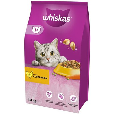 WHISKAS ADULT KUŘECÍ SUCHÉ 1,4 KG – Hledejceny.cz