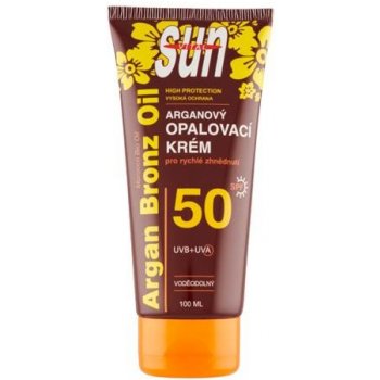 Vivaco Sun opalovací krém SPF50 s arganovým olejem 100 ml