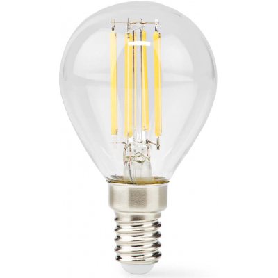 NEDIS LED žárovka E14/ G45/ 4,5 W/ 220 V/ 470 lm/ 2700 K/ stmívatelná/ teplá bílá/ retro styl/ čirá – Hledejceny.cz
