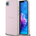 Guess PU Grained Classic Logo MagSafe Zadní Kryt pro iPhone 16e Pink – Sleviste.cz