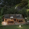 Zahradní sestava Petromila 5 Piece Garden Lounge Set with Cushion Solid Acacia Wood (311854+311856)