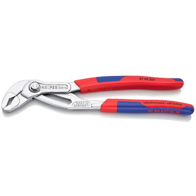 Nastavitelné kleště Cobra® 250 mm chromované s multi komponentními rukojeťmi KNIPEX 87 05 250 – Zbozi.Blesk.cz