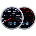 Přídavný budík Depo Racing WA 4in1 - tlak oleje, voltmetr, teplota oleje, teplota vody – Sleviste.cz