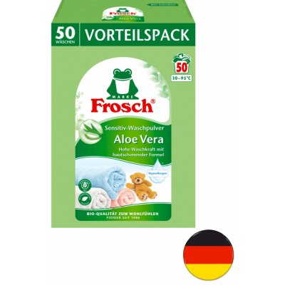 Frosch Prací prášek s aloe vera pro citlivou pokožku 3,33 kg 50 PD