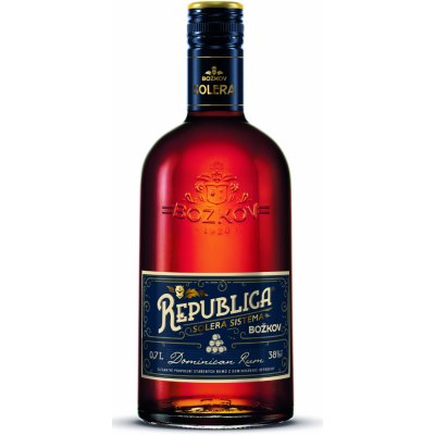 Rum Republica Sol.Sistema Božkov , 10 YO 40% 0,7 l (holá láhev)