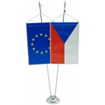 Stojánek kovový stříbrný 40 cm - Dvouramenný - zavěšení – Hledejceny.cz