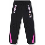 Kugo HK5653 Dívčí softshellové kalhoty černá / růžové zipy