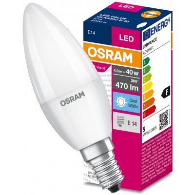 Osram VALUE CLB25, E14, 250lm, 3,3W, 827 teplá bílá – Hledejceny.cz