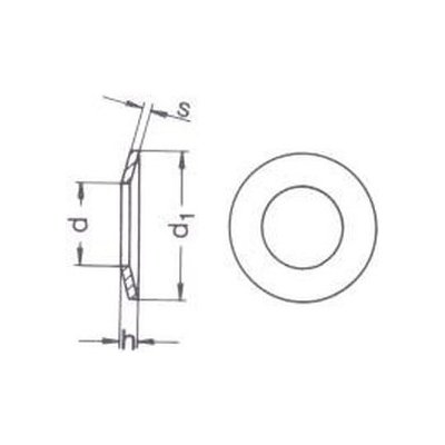 podložka M4 pr.4.3x9x1 ZINEK pružná DIN 6796 – Hledejceny.cz