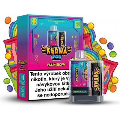 Kurwa Pod Rainbow 20 mg 700 potáhnutí – Sleviste.cz