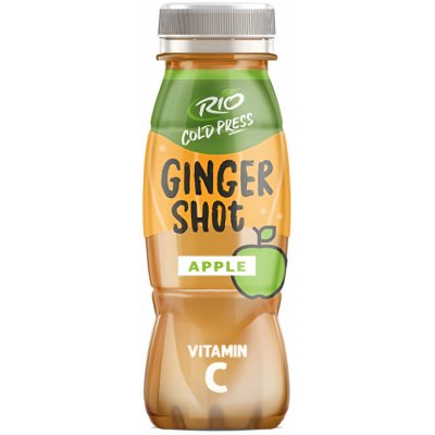 Rio Cold Press Ginger Shot jablečná šťáva lisovaná za studena se zázvorem a vitaminem C 180 ml – Zboží Mobilmania