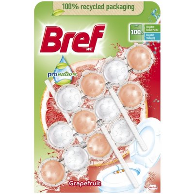 Bref ProNature WC blok Grapefruit 3 x 50 g – Zboží Mobilmania